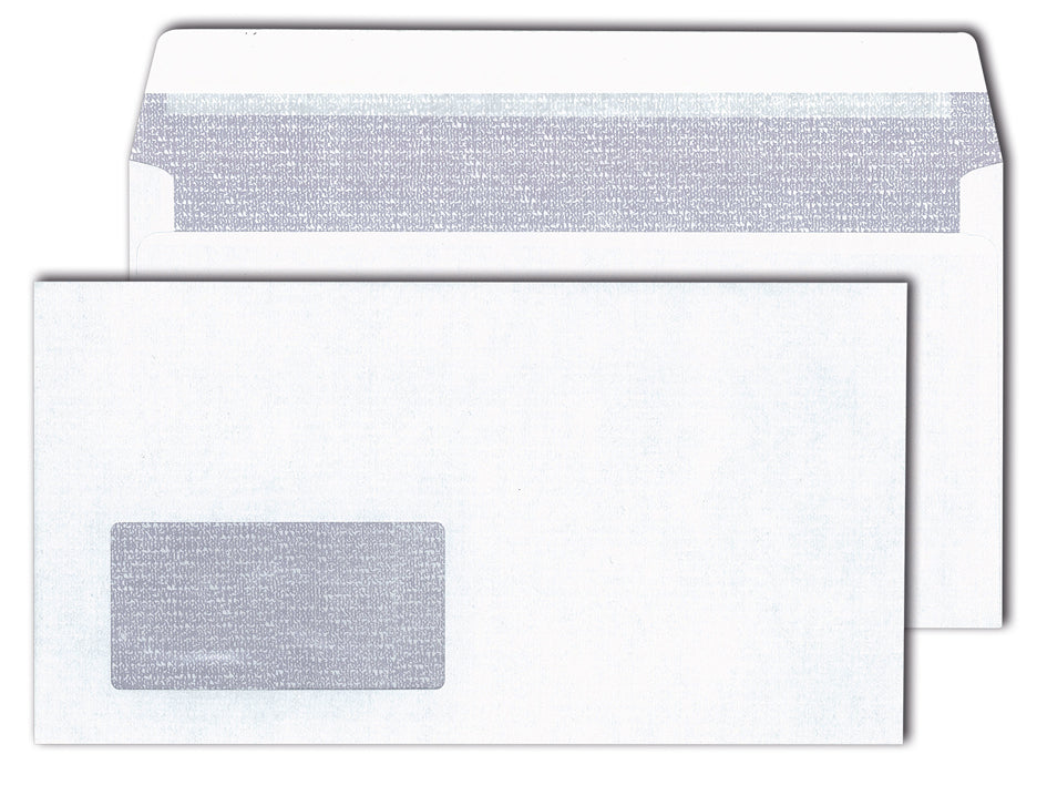 MAILmedia-envelop 125 x 235 mm, helder wit, zonder venster