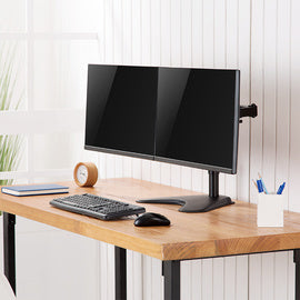 LogiLink TFT/LCD-monitorarm met voet, 2-voudig, zwart