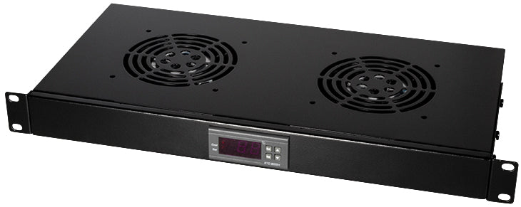LogiLink 19 ventilatie-eenheid, 1 U, 2 x 120 mm ventilatoren