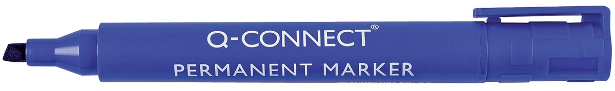 Q-Connect permanente marker, schuine punt, blauw