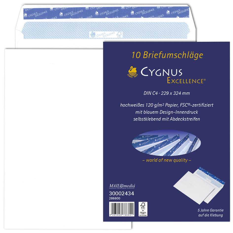 MAILmedia-envelop CYGNUS EXCELLENCE, DIN lang
