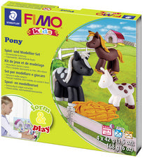 FIMO kids Modelleer-Set Vorm & Speel Pony, Niveau 2