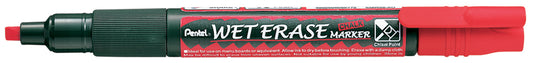 Pentel krijtmarker WET ERASE SMW26, wigvormige punt, rood