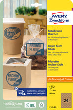 AVERY Zweckform Natural Brown Etiketten, rond, diam.: 40 mm