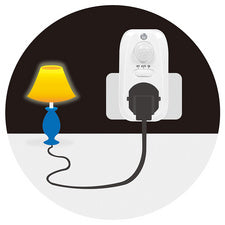LogiLink adapterstekker met bewegingssensor, wit