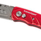 transotypekniptang PRO, aluminium behuizing, rood