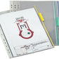 DURABLE FUNCTION-displaybord, DIN A4, transparant, tab: rood