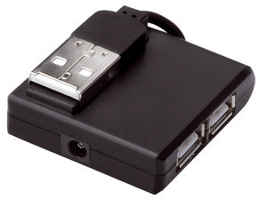DIGITUS USB 2.0 Hub, 4-poorts, zwart