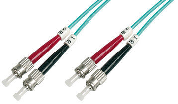 DIGITUS LWL Patchkabel, 2 x ST - 2 x ST, OM3, 1,0 m
