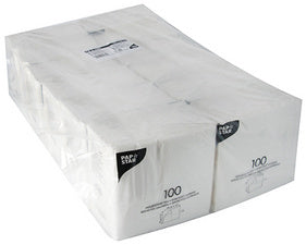 PAPSTAR Servetten, 330 x 330 mm, 1-laags, wit