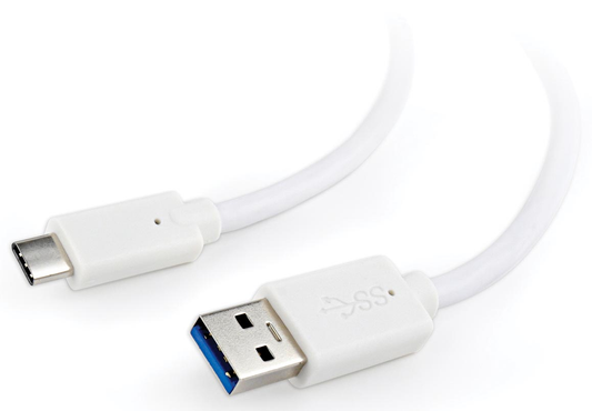 Cablexpert oplaad- en gegevenskabel, USB 3.0-stekker naar USB 3.1 type-C-stekker, 1,8 m