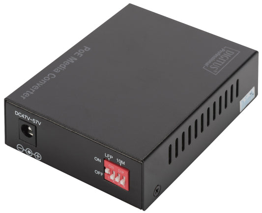 DIGITUS Gigabit PoE mediaconvertor, RJ45 / SFP, PSE