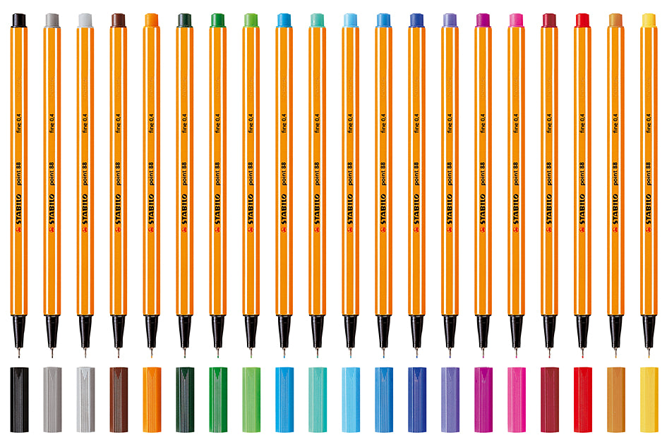 STABILO Fineliner punt 88, lijndikte: 0,4 mm, neon oranje