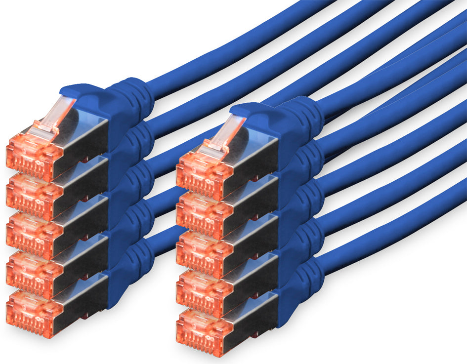 DIGITUS patchkabel cat. 6, S/FTP, 3,0 m, wit, set