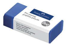 FABER-CASTELL plastic gum STOFVRIJ, blauw