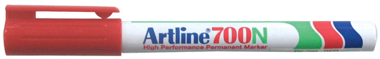 Permanent marker Artline 700 rood