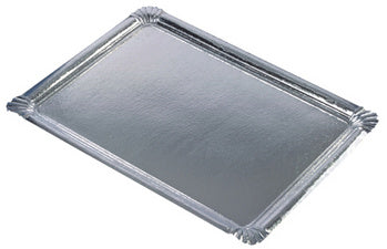 PAPSTAR dienblad, vierkant, 455 x 340 mm, zilver