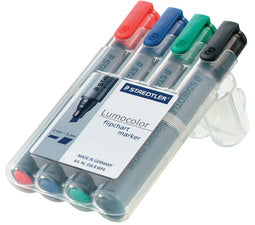 STAEDTLER Lumocolor Flipchart Marker 356B, set van 4