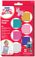 FIMO kids Modelliermasse-Set kleurpakket basic, 6er Set