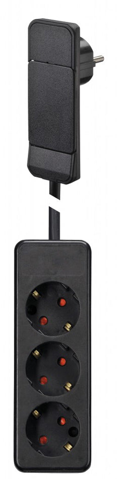 BACHMANN platte stekker SMART PLUG met 3-voudige contactdoosstrook