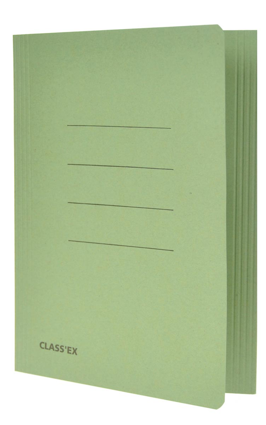 Class'ex dossiermap, 3 kleppen ft 18,2 x 22,5 cm (voor ft schrift), groen