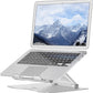 Desq telescopische laptopstandaard voor laptops tot 17 inch, zilver