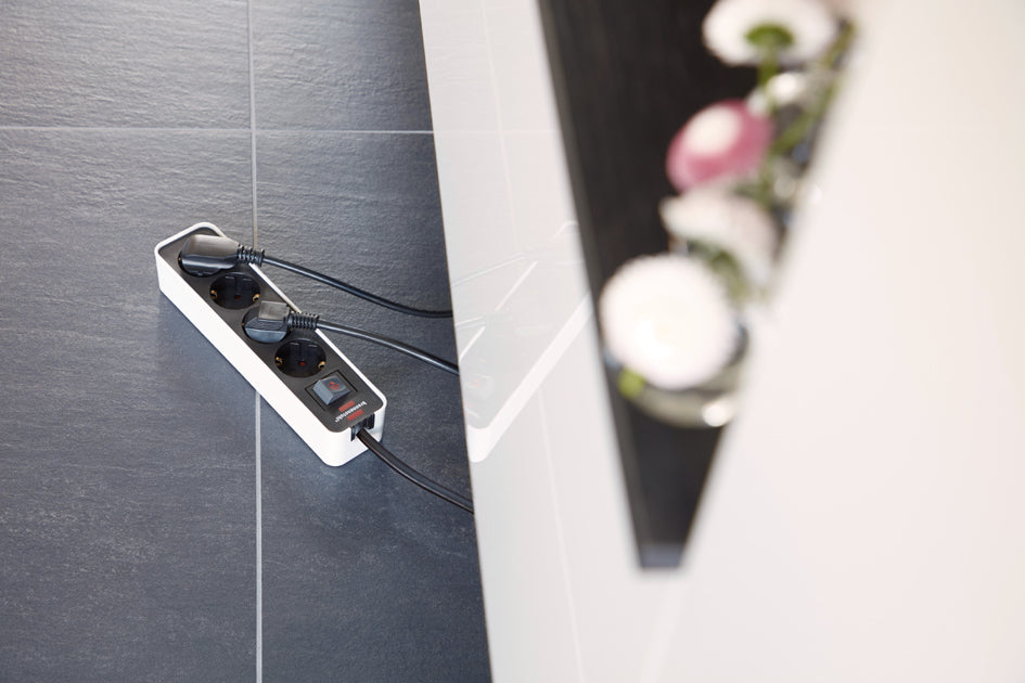 brennenstuhl Ecolor contactdoosstrook, 4-voudig, zwart