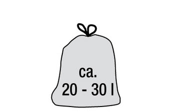 keeeper afvalbak rasmus, 10 liter, zilver