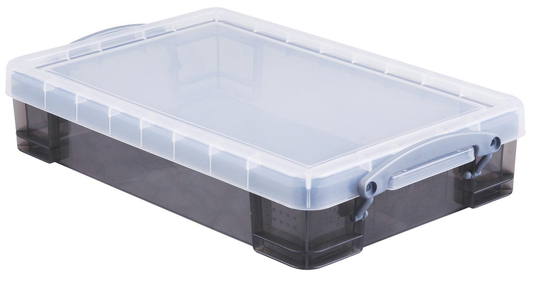 Really Useful Box opbergdoos 4 liter, transparant gerookt