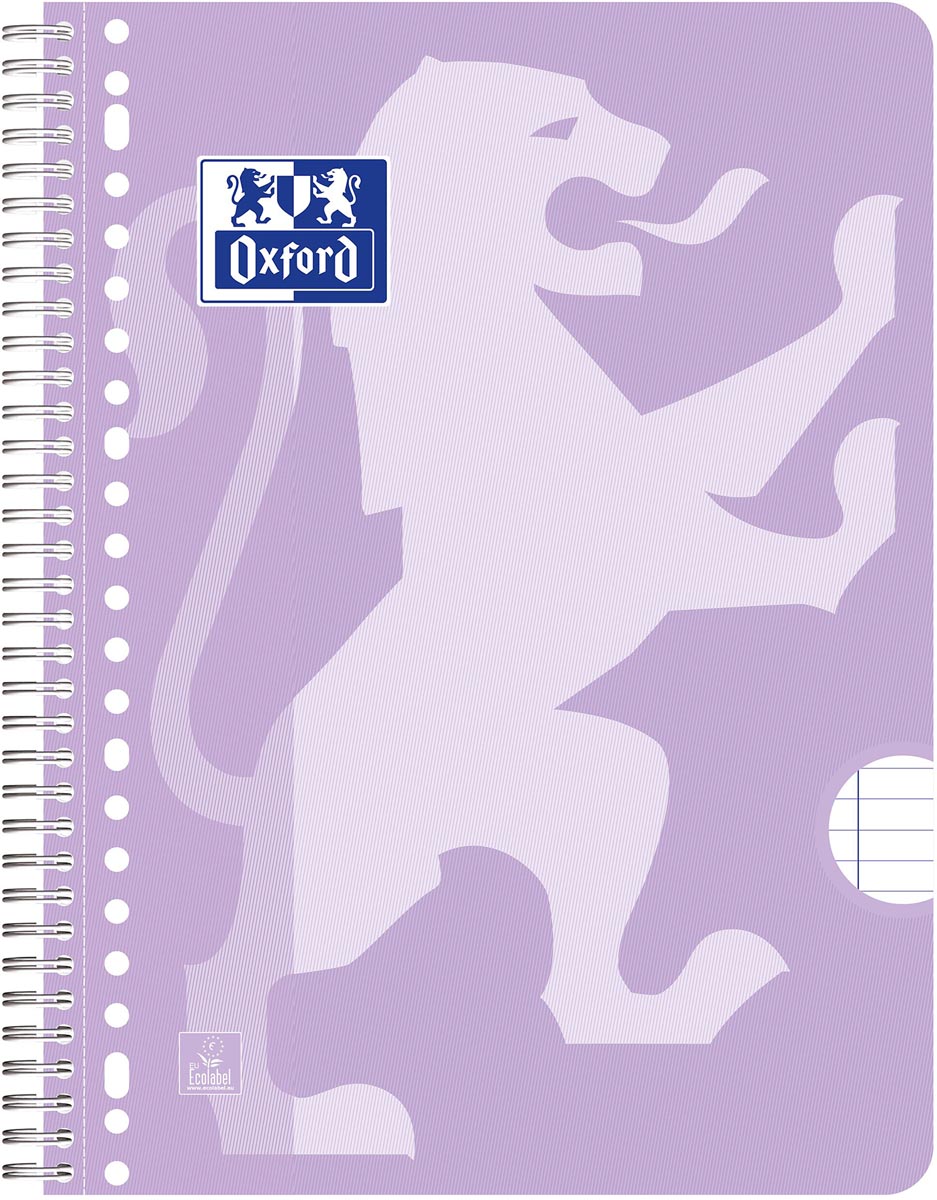Oxford SCHOOL collegeblok, ft A4+, 160 bladzijden, gelijnd, pak van 3 stuks, assorti