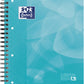 Oxford School Projectbook spiraalschrift, ft A4+, 4-gaats, gelijnd, aqua blauw