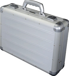 ALUMAXX Attaché Case VENTURE, laptopvak, zilver mat