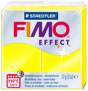 FIMO EFFECT boetseerklei, ovenhardend, neon geel, 57 g
