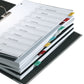 DURABLE TABFIX volledig zichtbare tabbladen, transparant, 2 regels