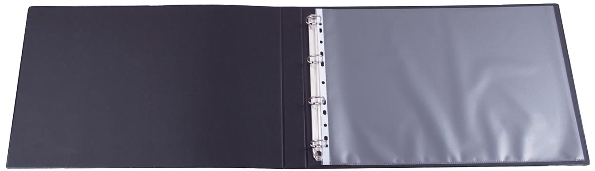 Q-Connect geperforeerde showtas, ft A3 landscape, 11-gaatsperforatie, gekorreld, pak van 10 stuks