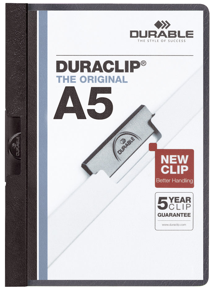 DUURZAAM klemmap DURACLIP, DIN A5, zwart