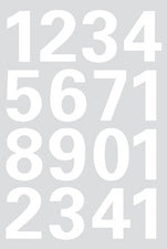 HERMA nummersticker 0-9, folie wit, weerbestendig