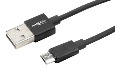 ANSMANN data & laadkabel, USB-A - Micro USB-B, 1,200 mm