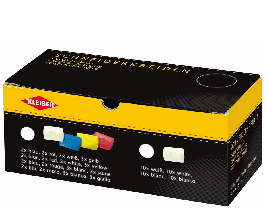 KLEIBER kleermakerskrijt, set van 10, geassorteerde kleuren