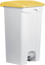 helit pedaalemmer de stap, 90 liter, wit/geel