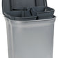 keeeper pedaalemmer, 2x 11 liter, zilver