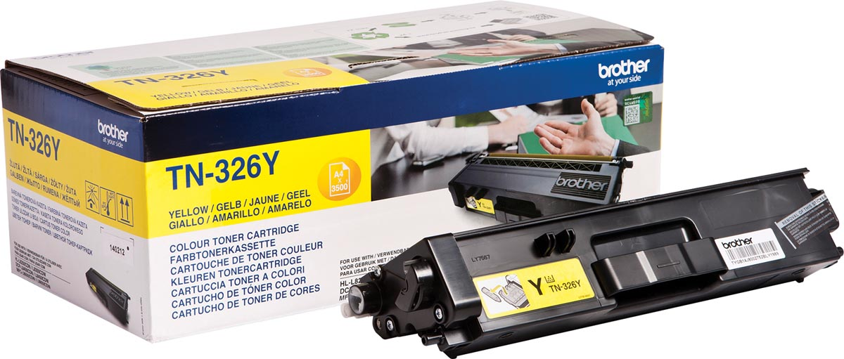 Brother toner, 3.500 pagina's, OEM TN-326Y, geel
