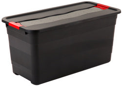 keeeper opbergbox eckhart, 24 liter, grafiet/rood