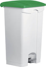helit pedaalemmer de stap, 90 liter, wit/geel