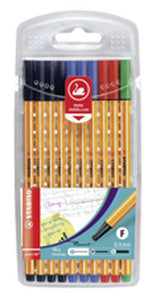 STABILO Fineliner punt 88, 10er Kantoor-Etui