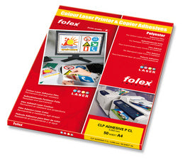 FOLEX kleuren laserfilm, DIN A4, zelfklevend, transparant