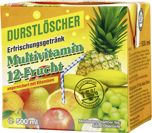 Dorstlesser Verfrissende drank Multivitamine 12-fruit