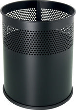 helit stalen prullenbak the dot, 15 liter, zwart
