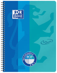 Oxford Collegeblock DUO Touch, A4 , 80 Blatt, meerblau/aqua
