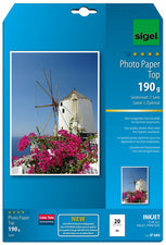 sigel InkJet fotopapier, zijdemat, A4, 190 g/m2